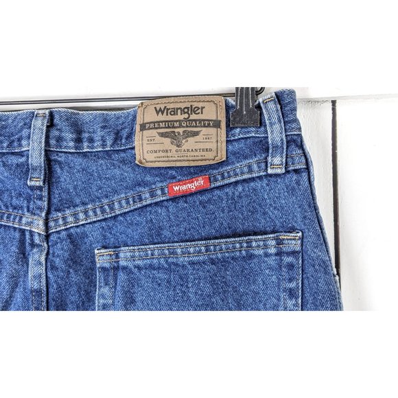 Wrangler high waisted straight leg blue denim vintage jeans - Picture 4 of 5